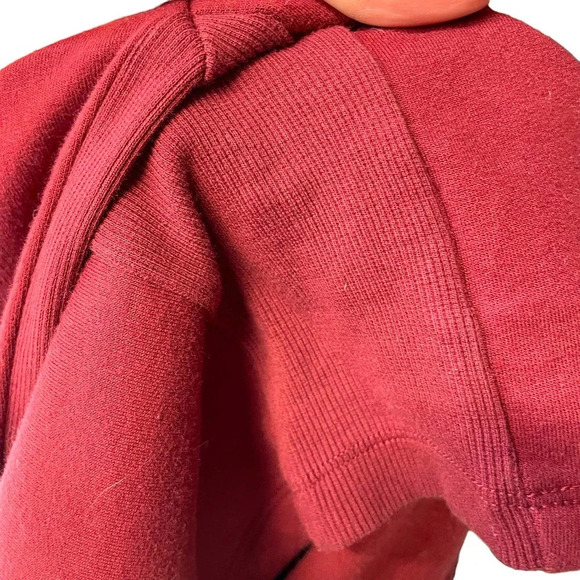 Gymshark Training Cropped Logo Hoodie Maroon Red‎ Burgundy Size Small - Picture 6 of 9